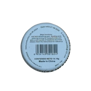 Tsunami balm instructions and label