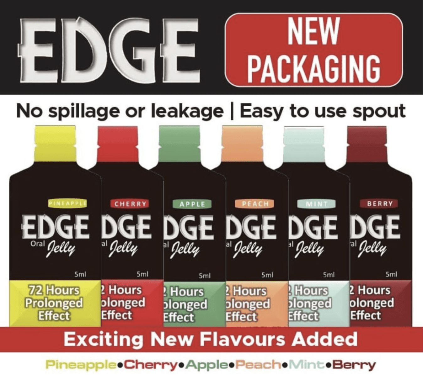 Edge oral jelly single serving gel