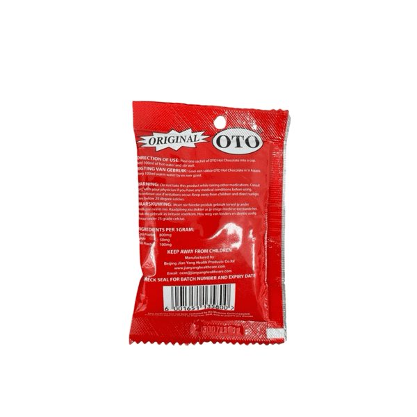 OTO Hot Chocolate Sachet – Herbal Vitality Chocolate Drink - Image 2