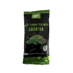 flat tummy tea with green tea sachet