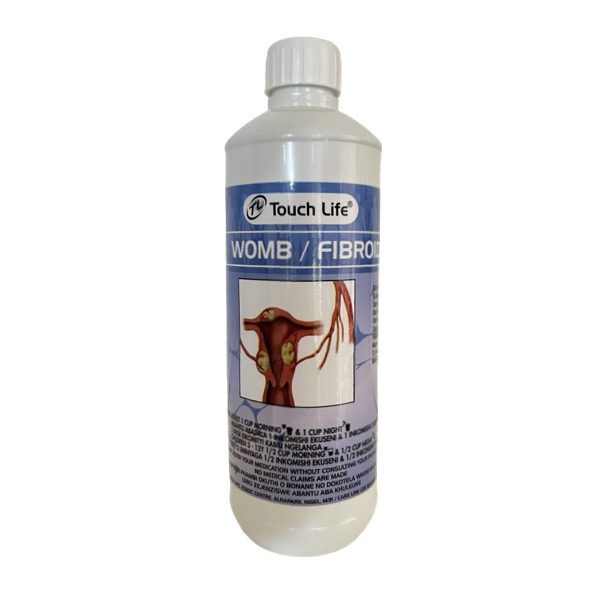 Touch Life womb fibroid herbal tonic bottle