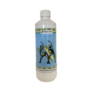muscle cramp relief herbal liquid bottle